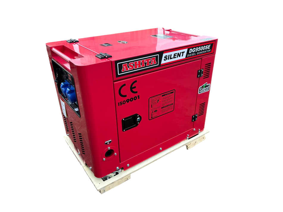 2024 Ashita DG9500SE Air Cooled Diesel Generator 6.5kW 230V 26A 50Hz High Power