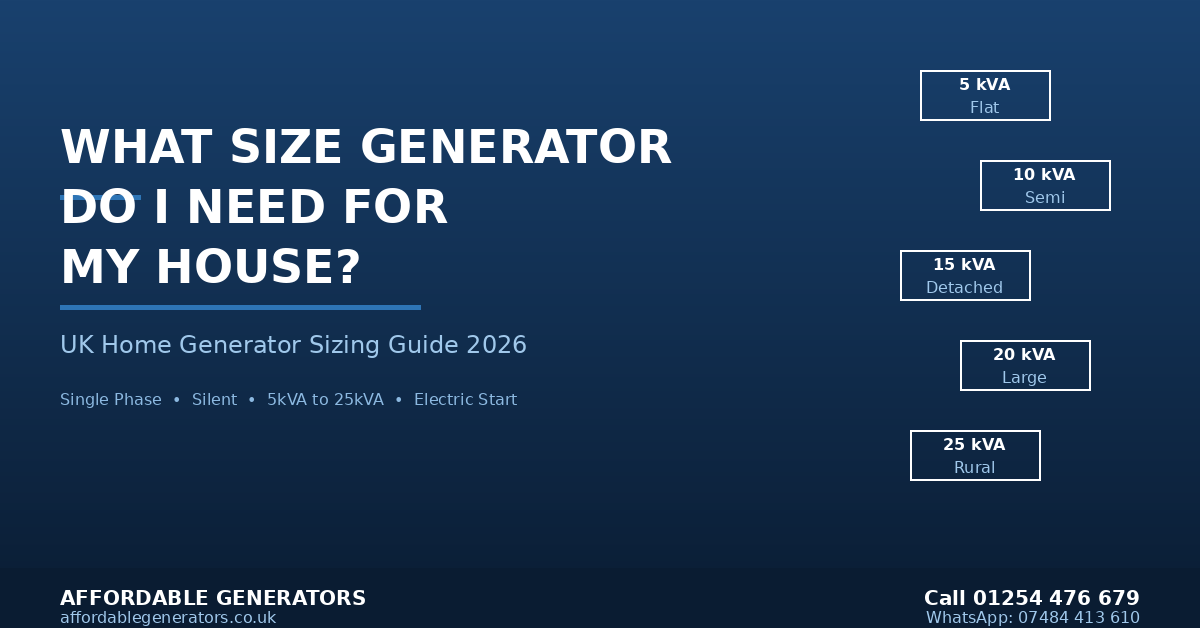 What Size Generator Do I Need for My House?