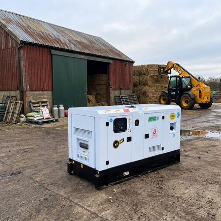 AG-45T 45kVA generator on a farm yard