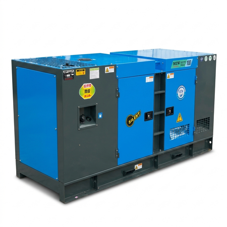 AG-14S 14kVA silent diesel generator — studio front view